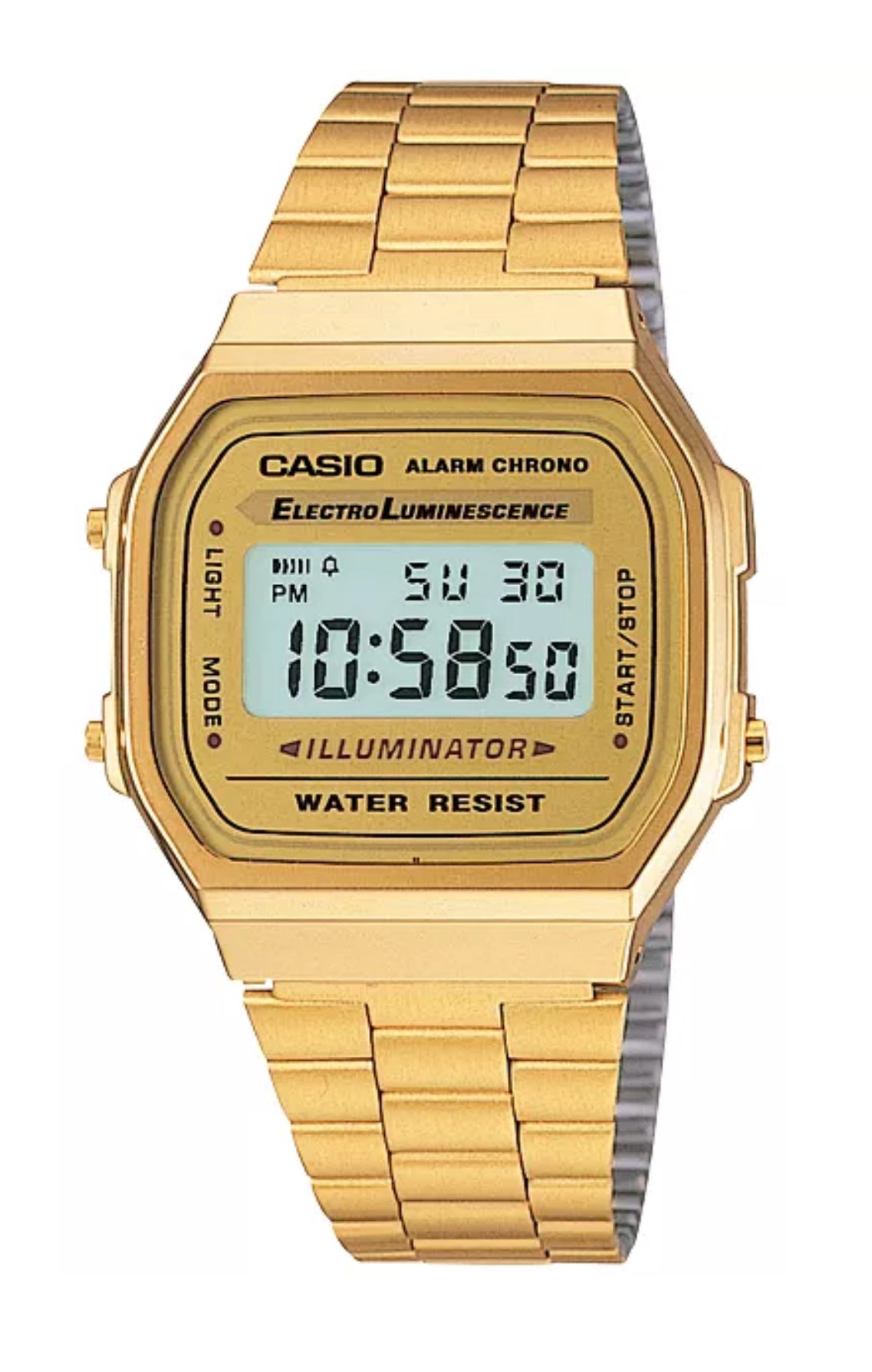 Casio Digital Gold Tone Watch A168WG-9MV