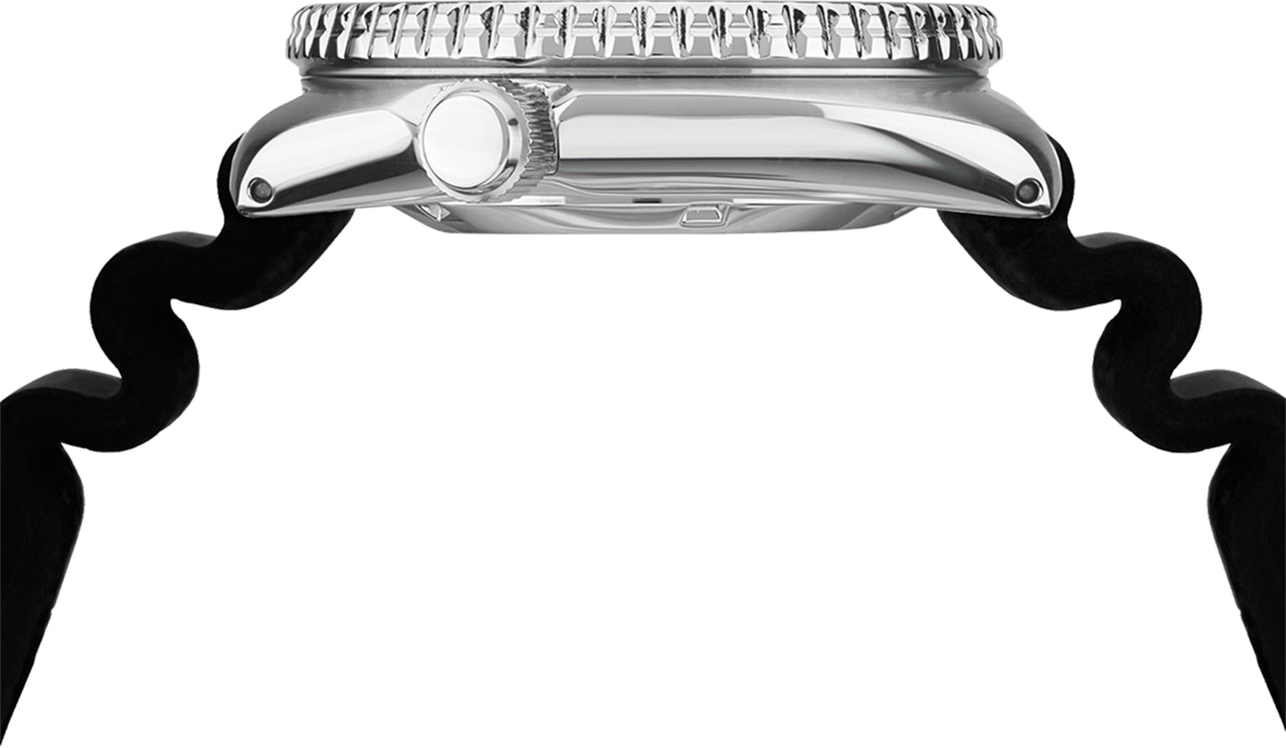 Seiko Black Rubber Turtle Watch SRPE93