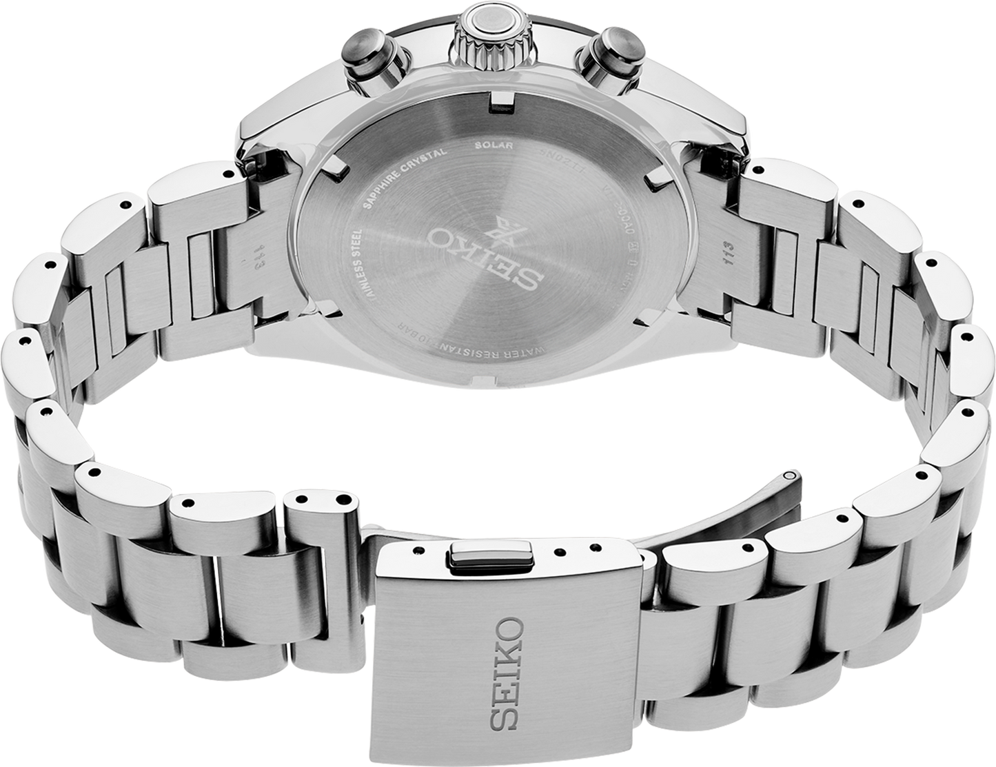 Seiko Speedtimer Solar SSC961 Stainless Steel Panda watch