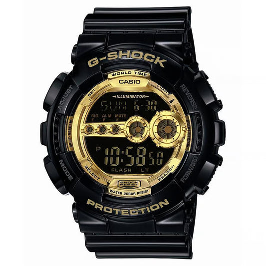 Casio G-Shock GD100GB-1CS Black and Gold Digital Watch